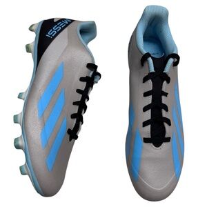 Adidas Men X Crazyfast Messi.4 Soccer Cleats Snakers Shoes Mens US 8 Blue Silver